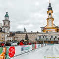 Ice-skating rink on Salzburg Residenzplatz